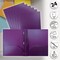 Better Office Products 2 Pocket Heavyweight Plastic Folder Portfolio With Prongs, Letter Size, Purple, 24PK 86614-24PK - alternate 5